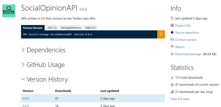Social Opinion API: A low-code way to consume the Twitter Labs APIs using C#