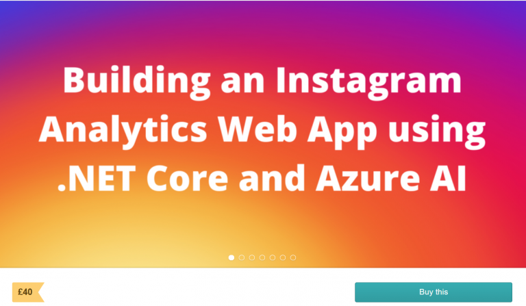 Building an Instagram Analytics Web App using .NET Core and Azure AI