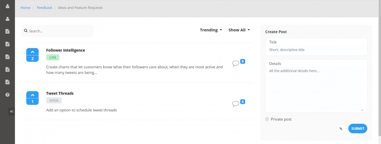 You Can Now Raise and Vote for Feature Requests in Social Opinion