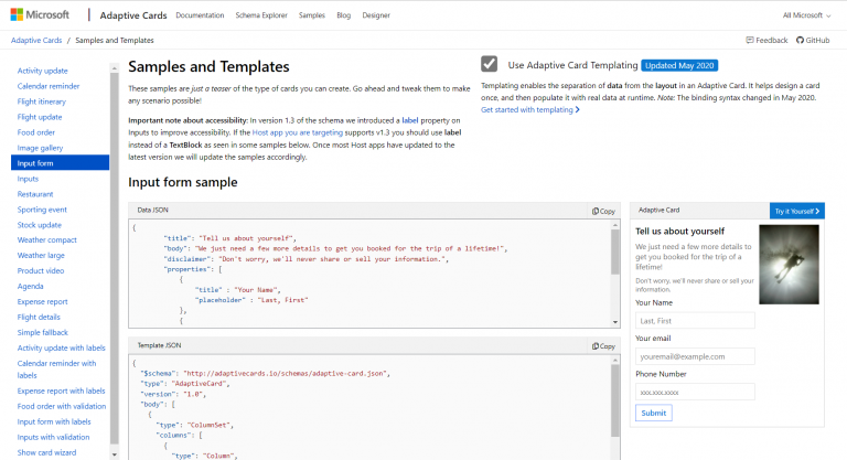 How To Capture Data and Events from Adaptive Cards in Bot Framework Composer