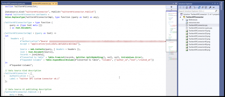 How to Create a Power BI Customer Connector that Fetches Data Using The Twitter API V2