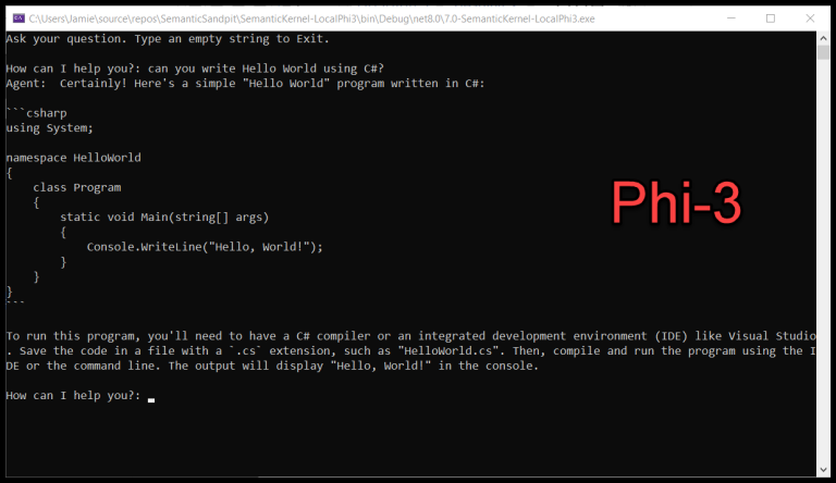 How To: Running the Small Language Model ‘Phi3’ Locally