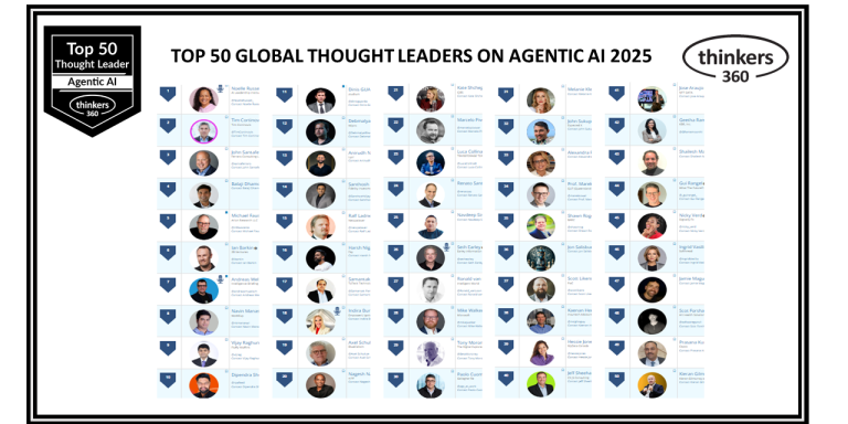 Top 50 Global Thought Leaders and Influencers on Agentic AI 2025